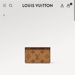 *SOLD* Louis Vuitton Reverse Monogram Card Holder